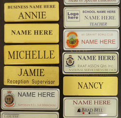We can supply name badges in difference sizes and styles
